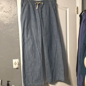 LL Bean Favorite Fit 100% Cotton Beach Pants